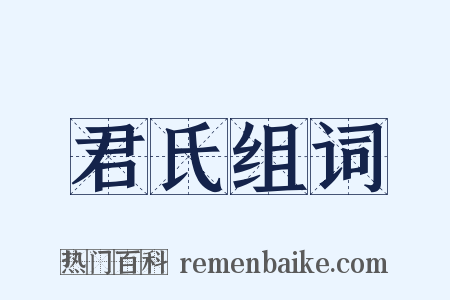 君氏组词是什么意思的图片